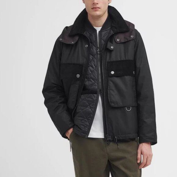 Barbour RE-ENGINEERED SPEY WAX JACKET MSRP$580 BRITISH LUXURY